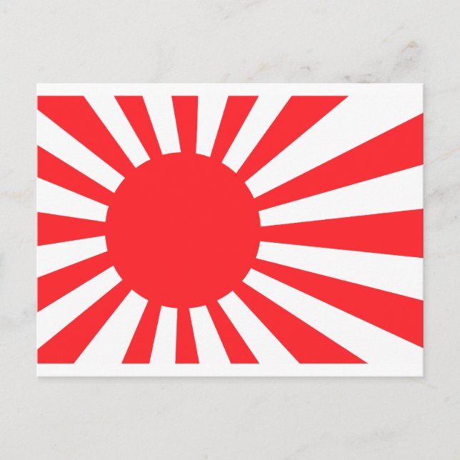 Japanische Marine-Flagge Postkarte (Vorderseite)