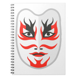 Japanische Maske Notizblock