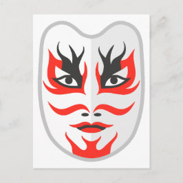 Japanische Maske Postkarte