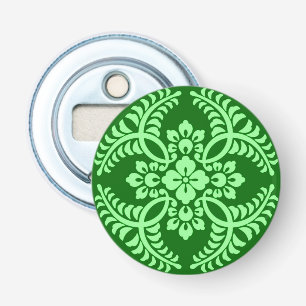 Japanische Medallion Muster, Dunkler Jade Green Flaschenöffner