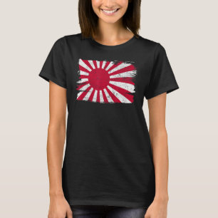 Japanische Militärflagge Unterstützung Freundschaf T-Shirt