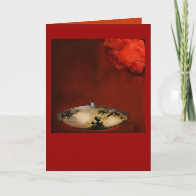 japanische Mohnblume Karte (Vorderseite)