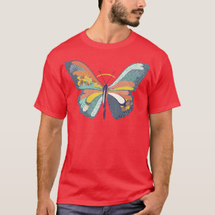 Japanische Musterschmetterlingskunst von Tobe Fons T-Shirt