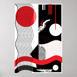 Japanische Nachtkunst Pop Poster