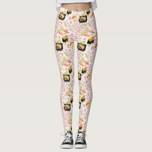 Japanische Nahrung: Sushi-Muster 2 Leggings