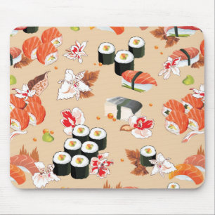 Japanische Nahrung: Sushi-Muster 3 Mousepad