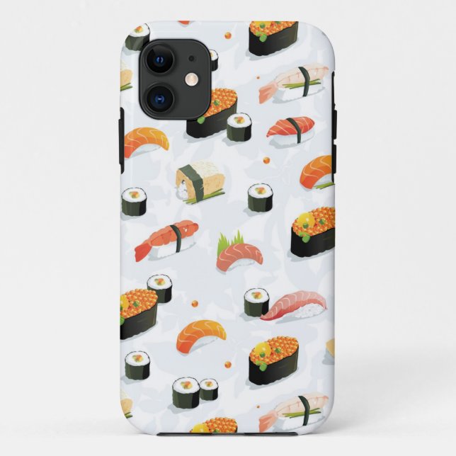 Japanische Nahrung: Sushi-Muster Case-Mate iPhone Hülle (Rückseite)