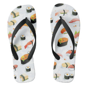 Japanische Nahrung: Sushi-Muster Flip Flops