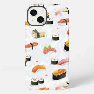 Japanische Nahrung: Sushi-Muster iPhone Hülle