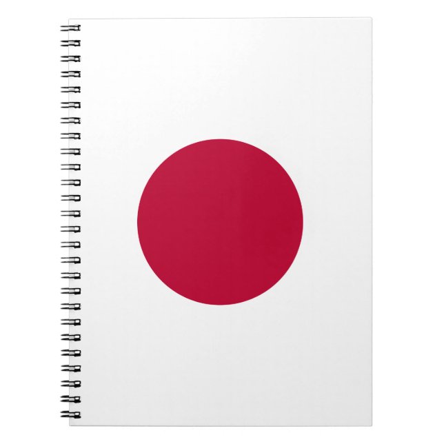 Japanische Nationalflagge Nisshoki Notizblock (Vorderseite)