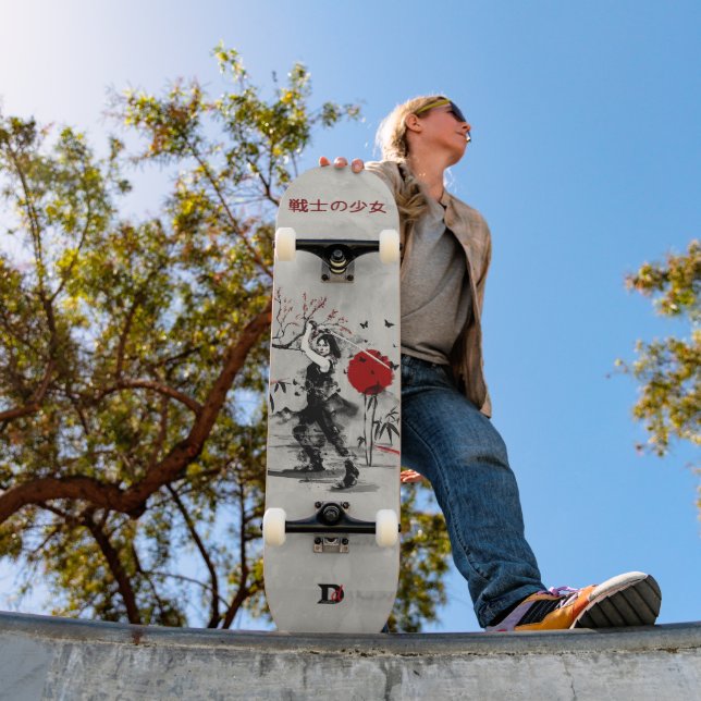 Japanische Ninja Girl D Brand Skateboard (Außenbereich 1)