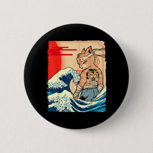 Japanische Ninja-Kunst und Japan Karate Jujutsu Ka Button