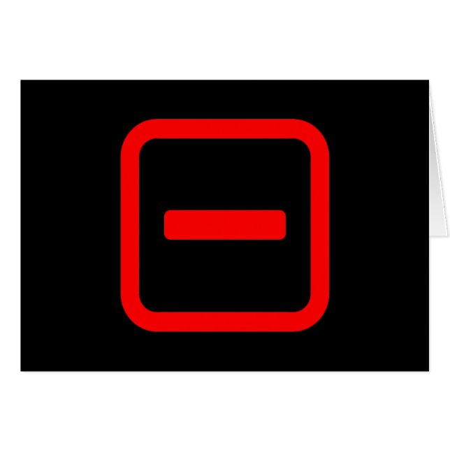 Japanische Nummer eins 一 【Ichi】 Kanji Card (Vorderseite (Horizontal))