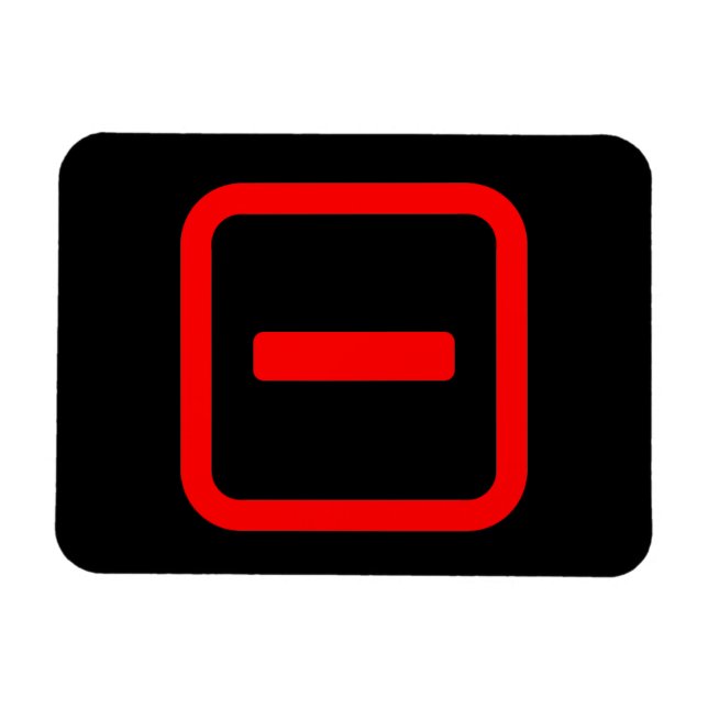 Japanische Nummer eins 一 【Ichi】 Kanji Magnet (Horizontal)