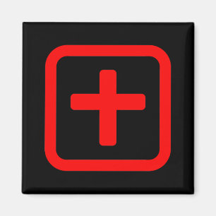 Japanische Nummer zehn 十 【Ju】 Kanji Magnet