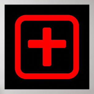 Japanische Nummer zehn 十 【Ju】 Kanji Poster