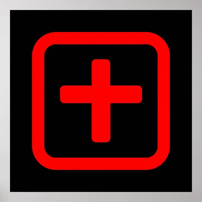 Japanische Nummer zehn 十 【Ju】 Kanji Poster (Vorne)