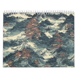 Japanische Ölmalerei Kalender