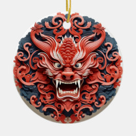 Japanische Oni-Keramik-Ornament Keramik Ornament