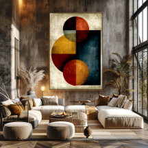 Japanische orbitale geometrische abstrakte stille