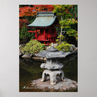 Japanische Pagoda Poster