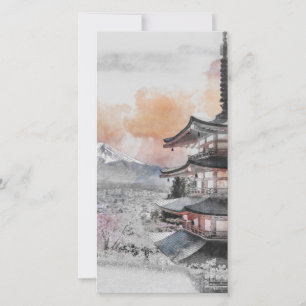 Japanische Pagode und Fuji