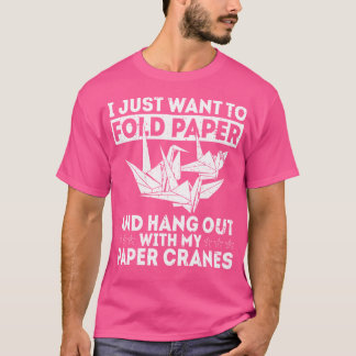 Japanische Papierkran Origami-Bauart für ein Papie T-Shirt