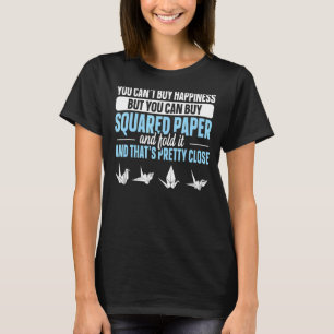 Japanische Papierkran Origami für einen Papierkran T-Shirt