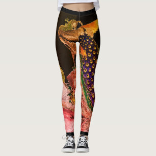 JAPANISCHE PEACOCK PRINT-LEGGINGS LEGGINGS