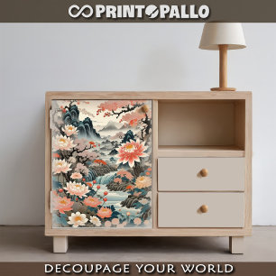 Japanische Pergament-Blumen-Fantasie Seidenpapier