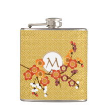 Japanische Pflaume blüht geometrische das