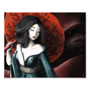 Japanische Prinzessin - Taketori Monogatari Fotodruck