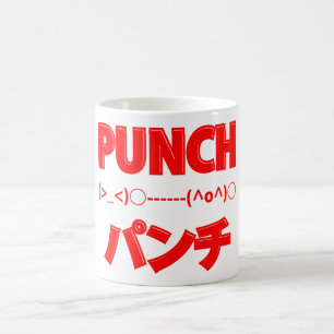 Japanische Punch Emoticons Tasse