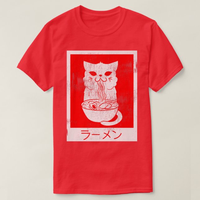 Japanische Ramen essen eine Nudelschale 464 T-Shirt (Design vorne)