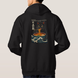 Japanische Ramen-Katze Hoodie