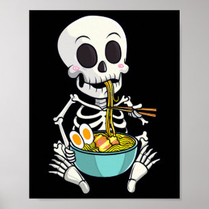 Japanische Ramen Noodles Anime Halloween-Kostüme Poster