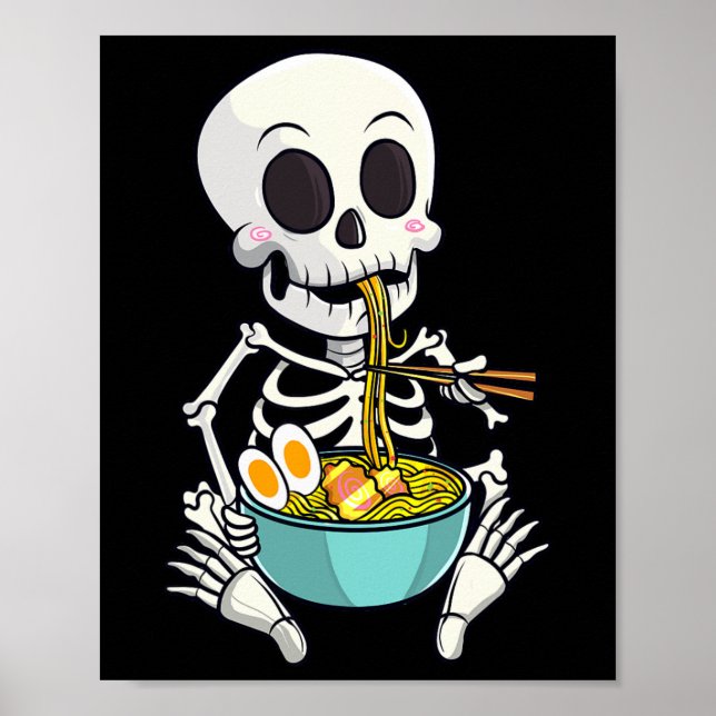 Japanische Ramen Noodles Anime Halloween-Kostüme Poster (Vorne)