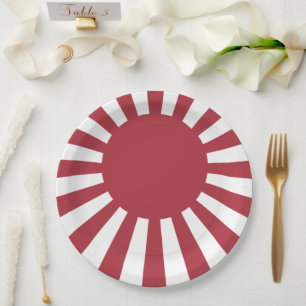 Japanische Reichsflagge der aufgehenden Sonne, Edo Pappteller