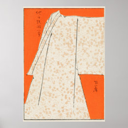 Japanische Roben-Illustration aus Shin Bijutsukai Poster
