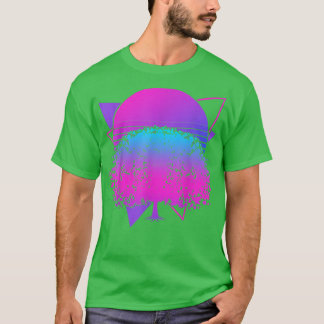 Japanische Rosa Blume Sakura 90er Art Vaporwave Ch T-Shirt