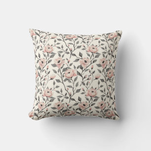 Japanische rosa stilvolle Kirschblüten-Vintage Kissen