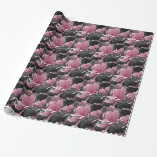 Japanische Rosa-Teller-Magnolie Geschenkpapier