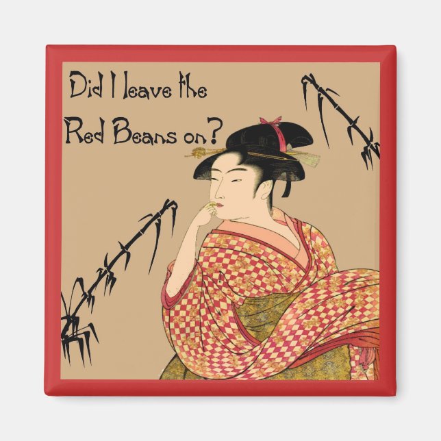 Japanische Rote Bohnen Magnet (Vorne)
