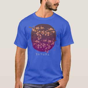 Japanische Sakura Blume Kirschblüten Blume T-Shirt