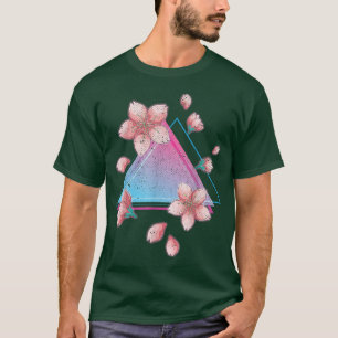 Japanische Sakura Blume Retro Art Vaporwave Cherry T-Shirt