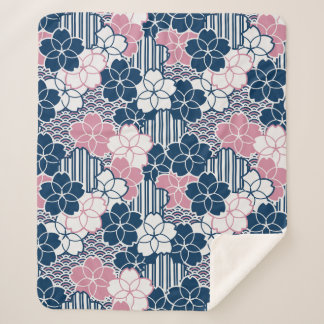 Japanische Sakura-Blume Sherpadecke