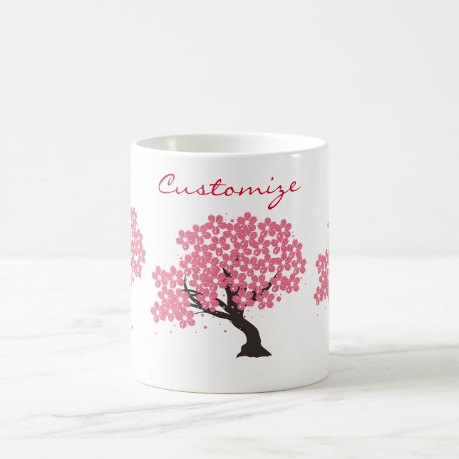 Japanische Sakura Kirschblüten Thunder_Cove Kaffeetasse (Mittel)