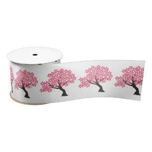 Japanische Sakura Kirschblüten Thunder_Cove Satinband