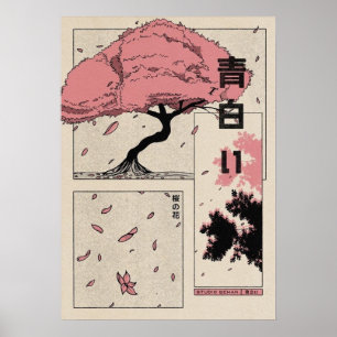 Japanische Sakura Poster