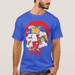 Japanische Samurai Katze für alle Cat Lovers T-Shirt
